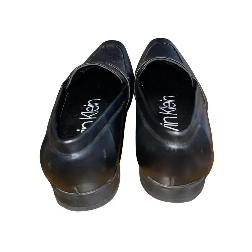 Calvin Klein Men's Black Slip on Dress Shoes Loafer Oxford SZ 10 Career Wear